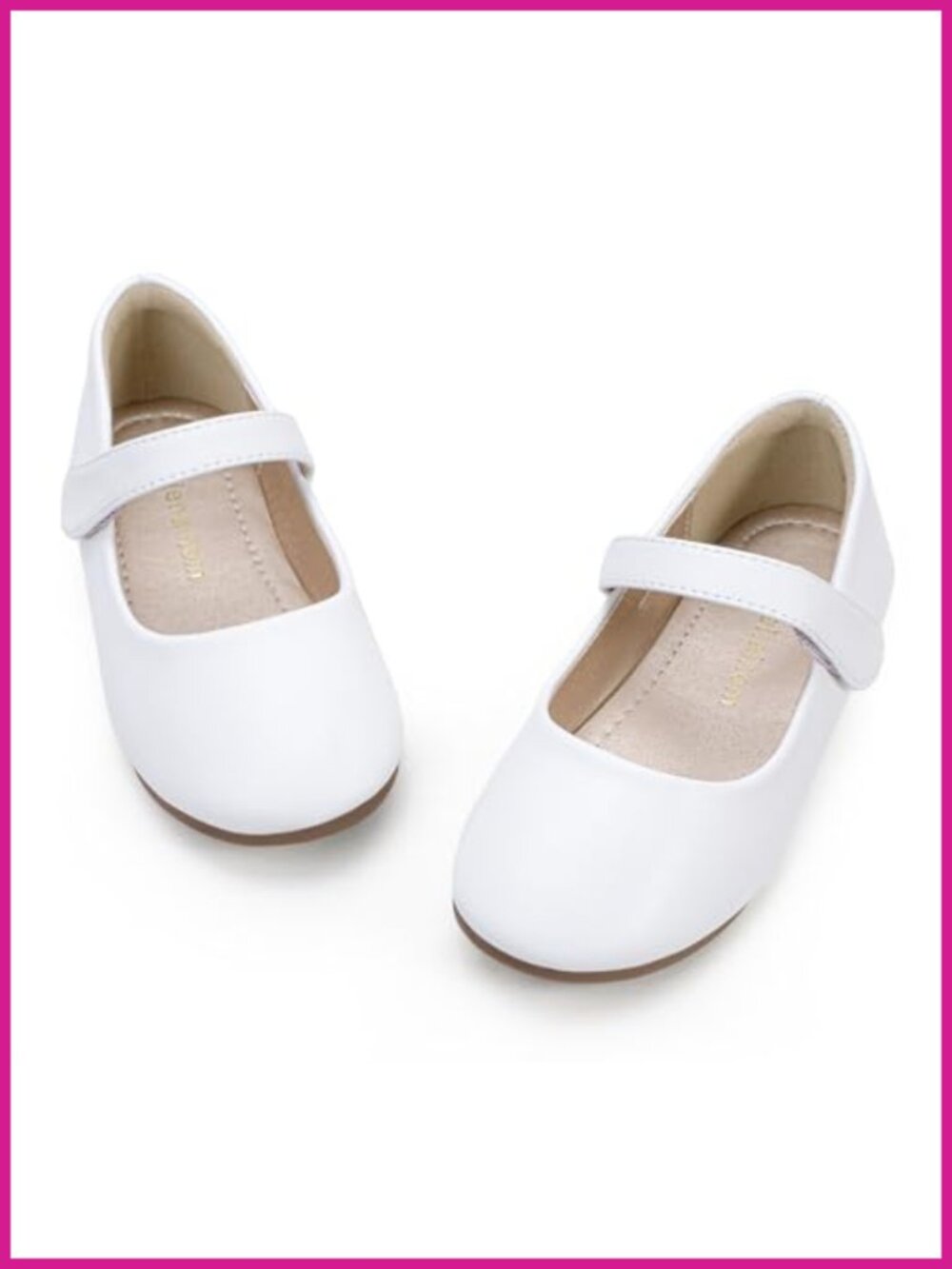Girls Mary Jane Dress Shoes Toddler Ballet Flats Hook and Loop